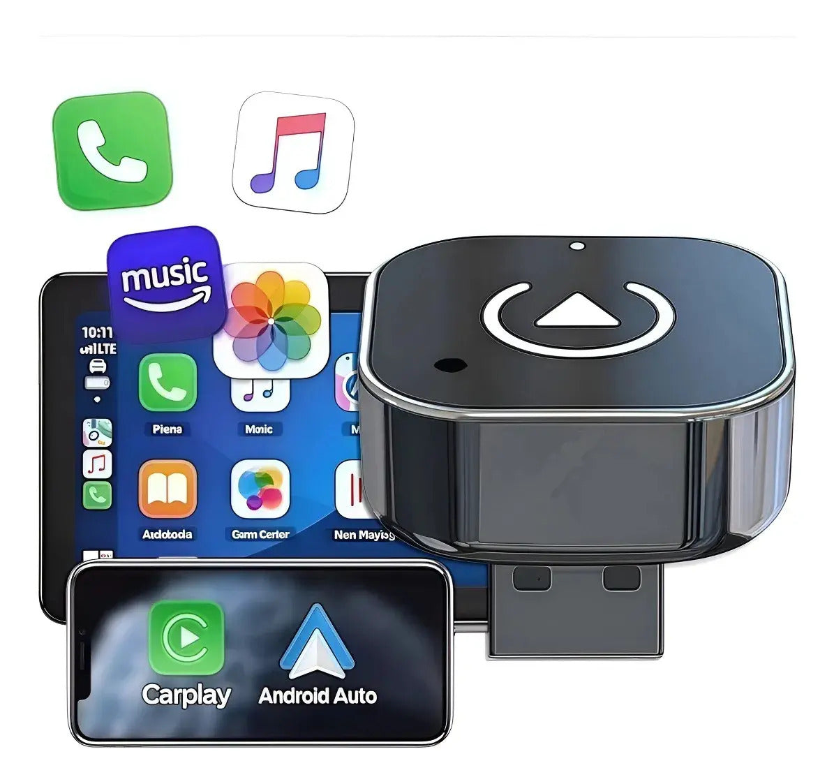 Dongle Usb Carplay Y Android Auto Inalámbrico Bt 5.0 Wifi