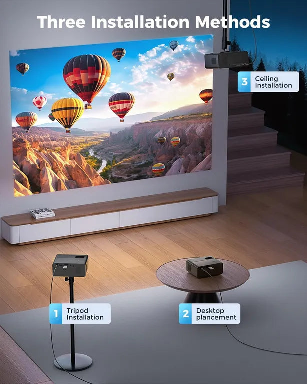 Proyector Full Hd 1080p Portátil Compatible Ios Android