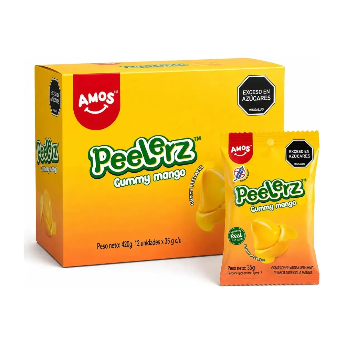 Gomas Peelerz Mango 35g X12uds Display