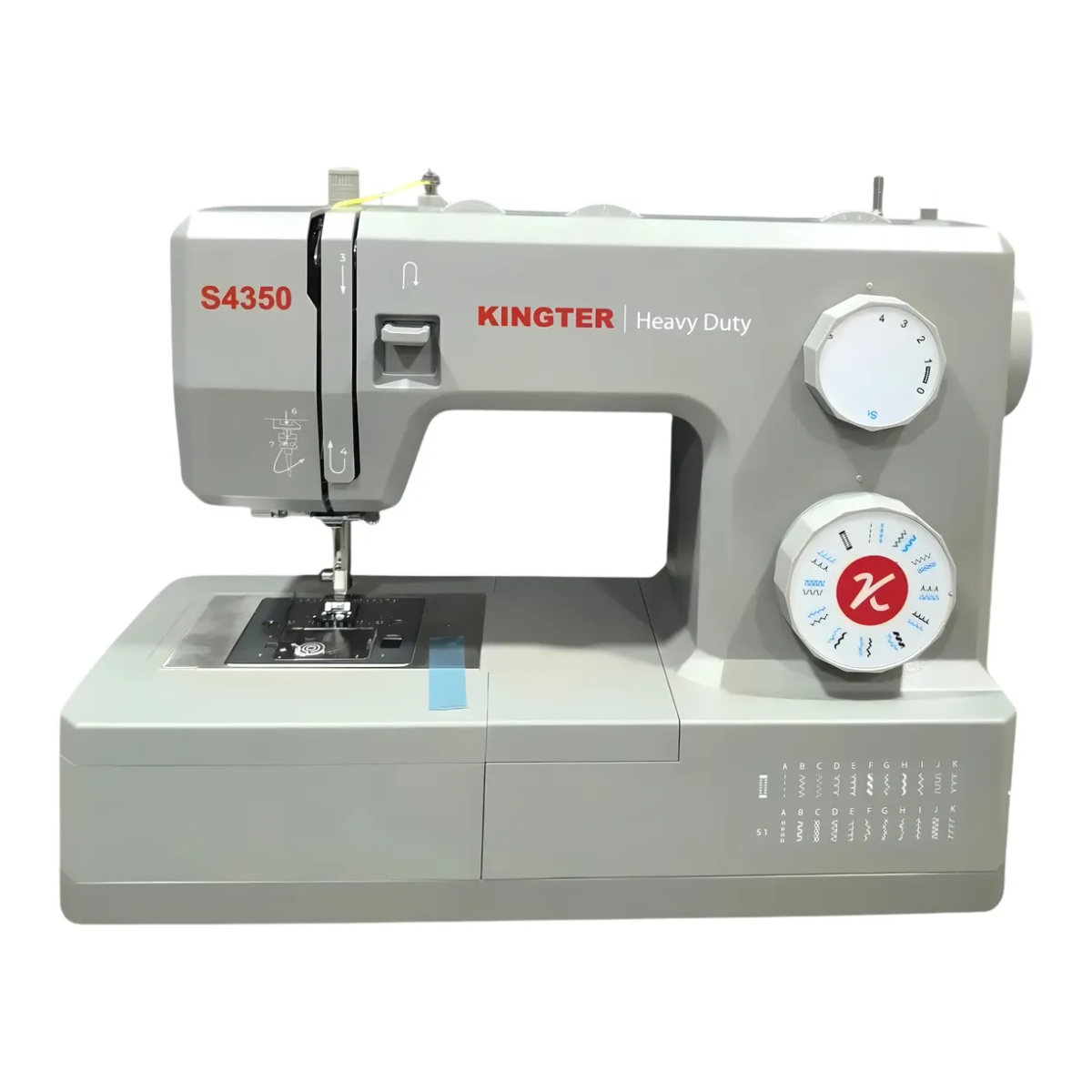 Máquina Kingter Heavy Duty Potente 24 Puntadas Gris 110v