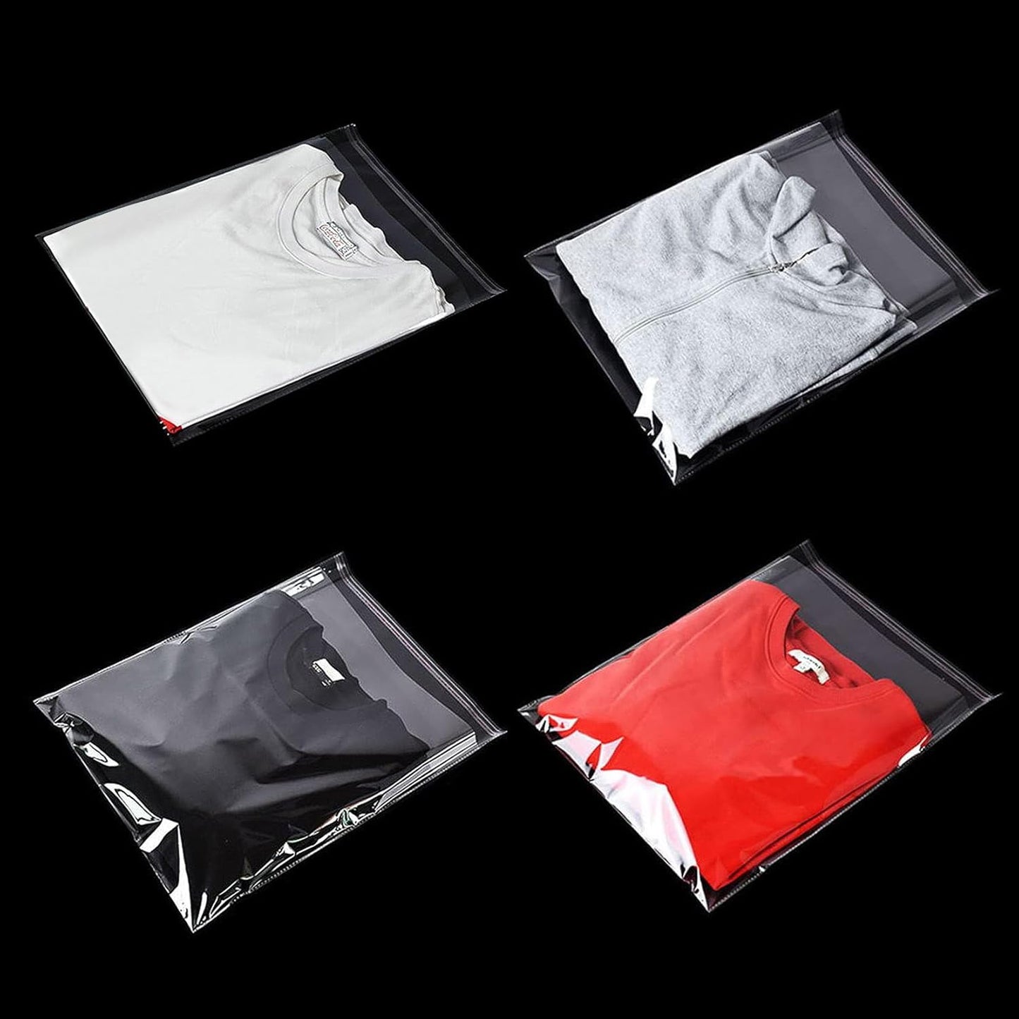 Bolsas 25 X 35cm Transparente 100 Unidades Solapa Adhesiva