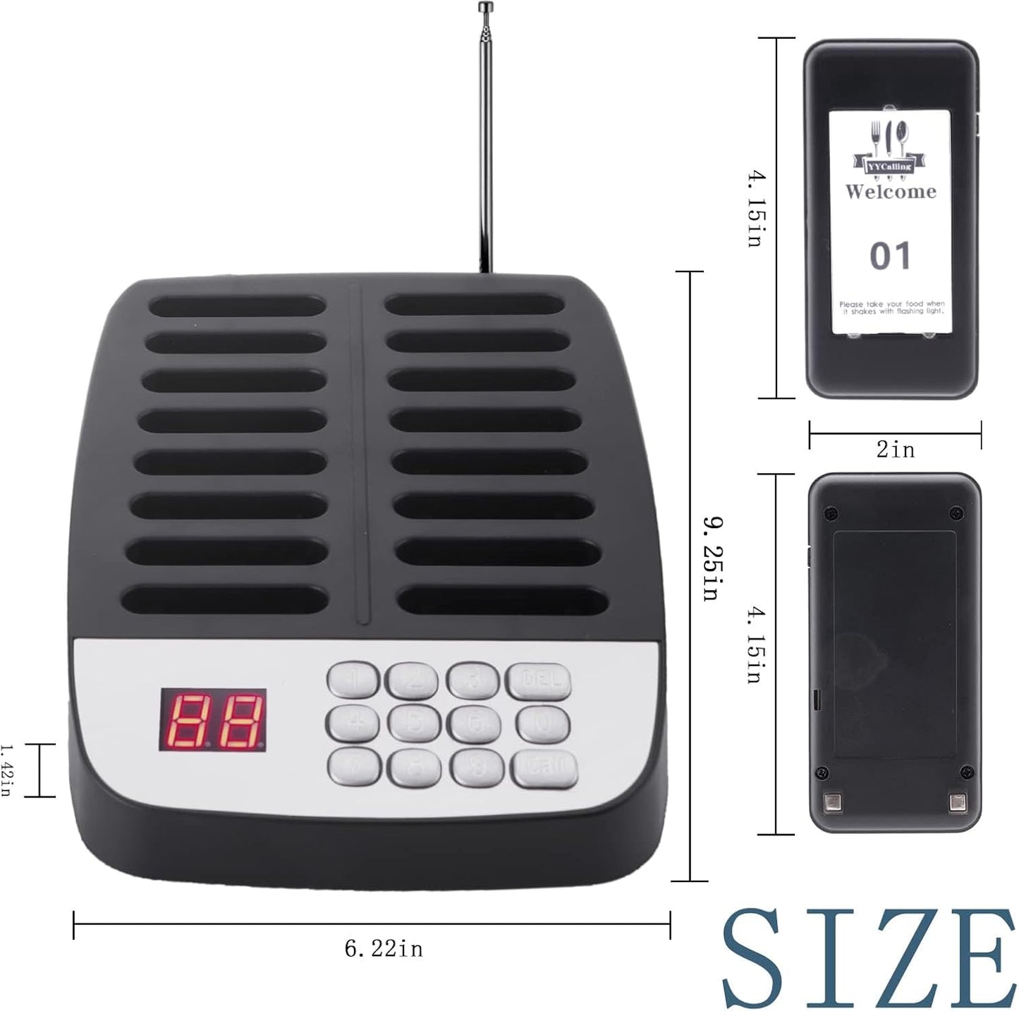 Sistema De Buscapersonas Para Restaurante 16 Localizadores