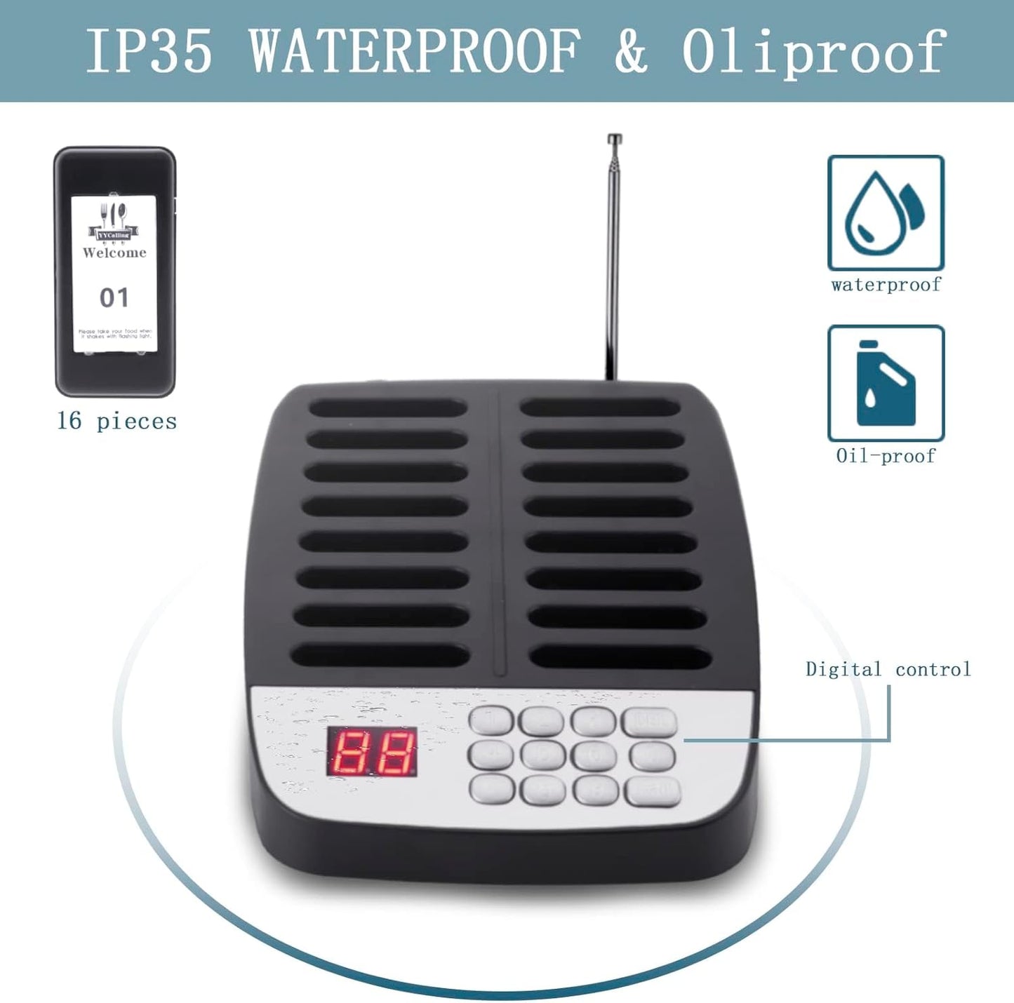 Sistema De Buscapersonas Para Restaurante 16 Localizadores