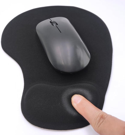 Pad Mouse Ergonómico Apoyo Para La Muñeca Color Negro