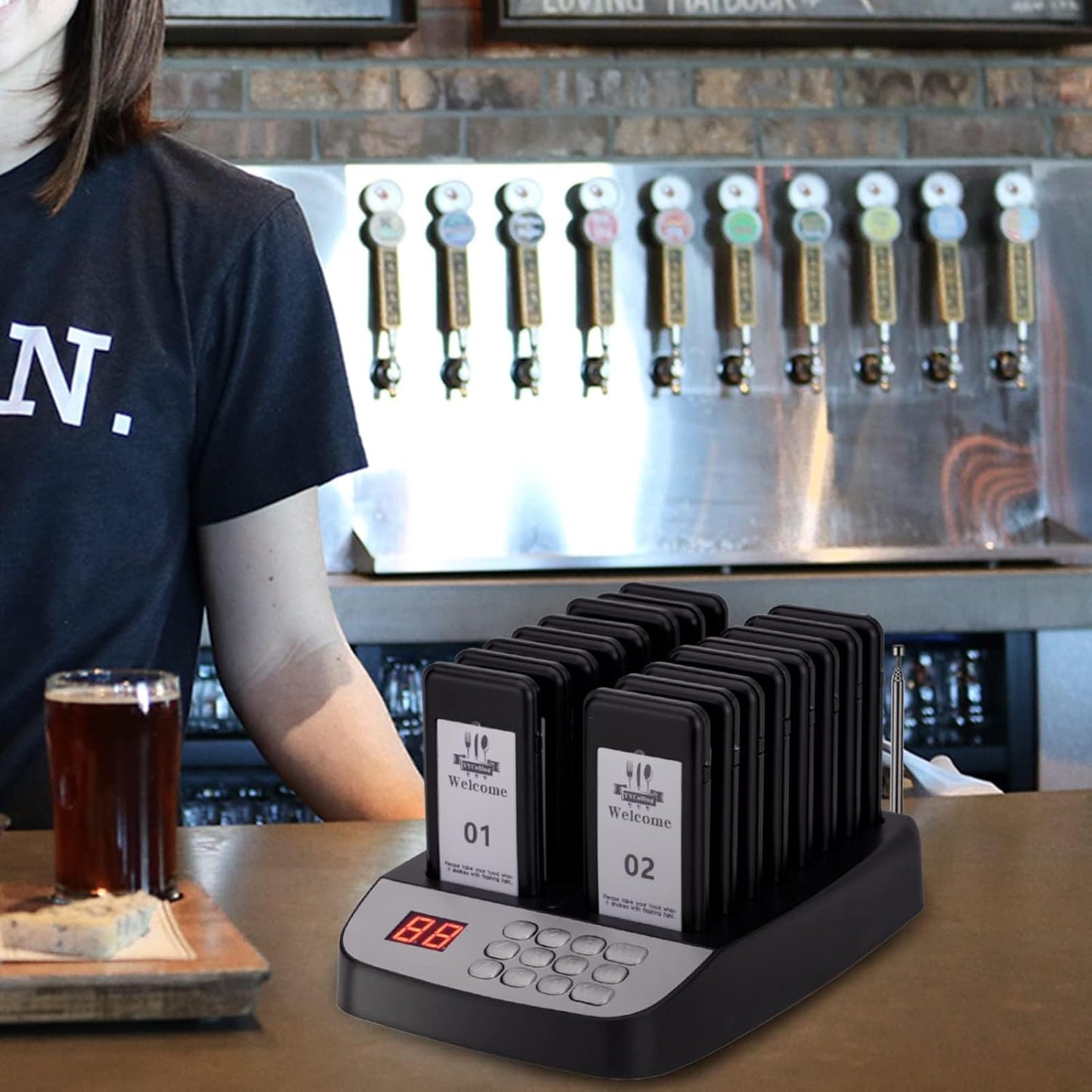 Sistema De Buscapersonas Para Restaurante 16 Localizadores