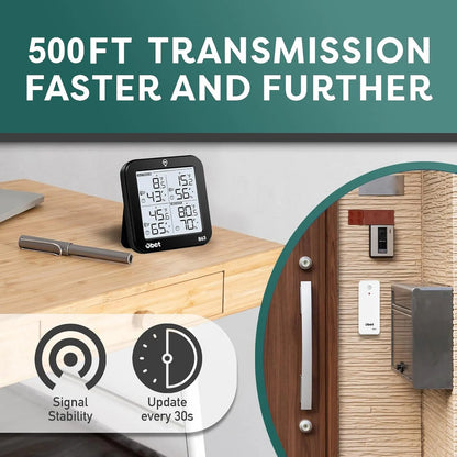 Termohigrómetro Digital Obet Multisensorial 4 Sensores