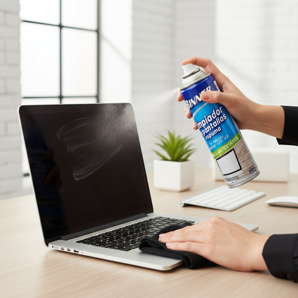 Limpiador De Pantallas Binner Lcd Y Plasmas En Espuma 240ml