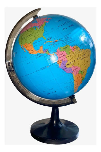 Globo Terráqueo de Mesa Mapa Mundi Base Plástica