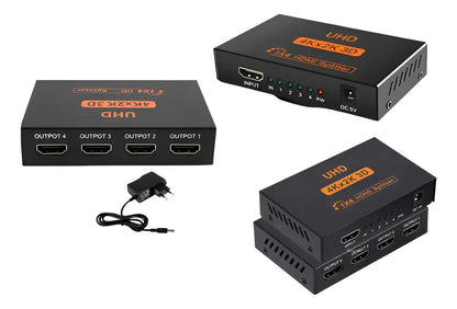 Splitter Hdmi Divisor Adaptador 1x4 1080p 4k 3d 4 Salidas