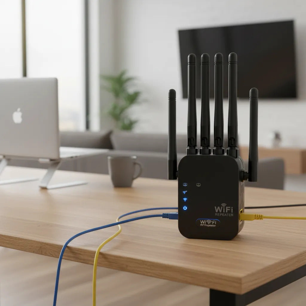 Amplificador De Señal Wifi De 6 Antenas Rompemuros