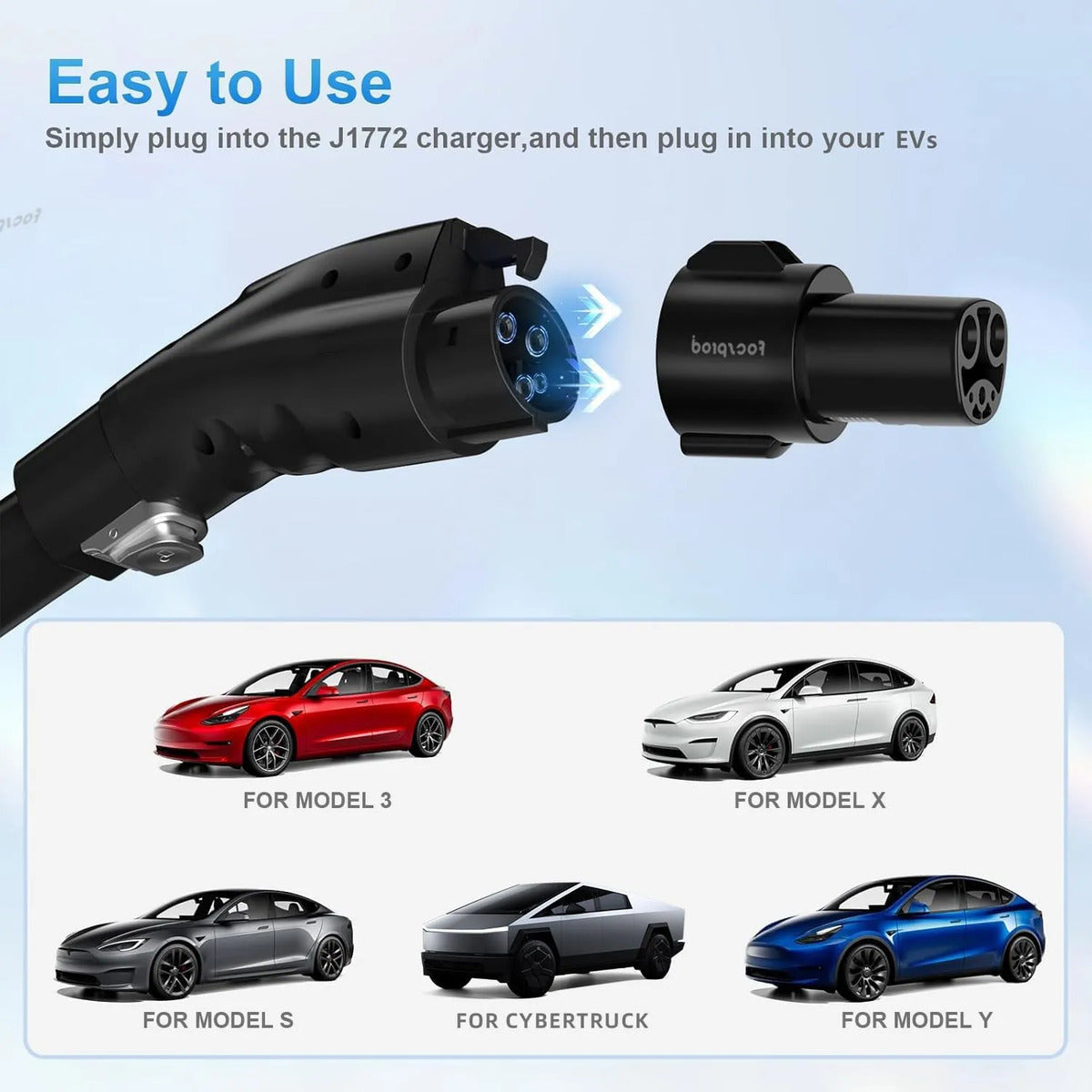 Adaptador De Carga J1772  A Tesla Nacs 3/y/x/s/cybertruck