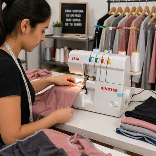 Fileteadora Kingter Overlock Profesional Refuerzo S530