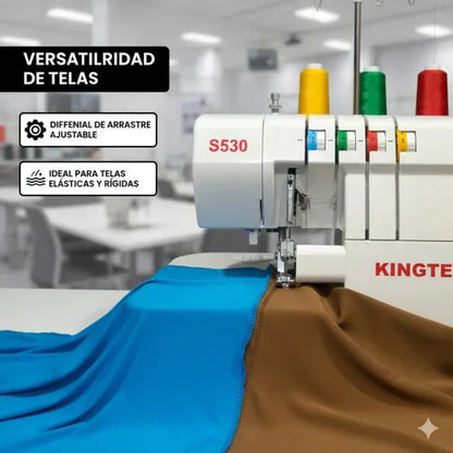 Fileteadora Kingter Overlock Profesional Refuerzo S530