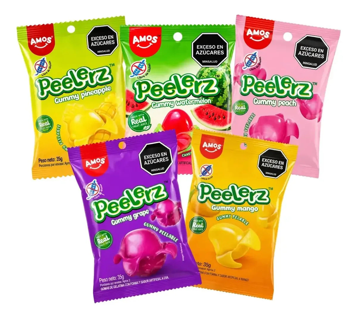 Gomitas Peelerz Sabores Surtidos X 50 Paquetes X 35gr C/u