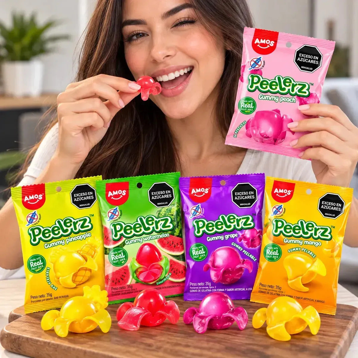 Gomitas Peelerz Sabores Surtidos X 50 Paquetes X 35gr C/u