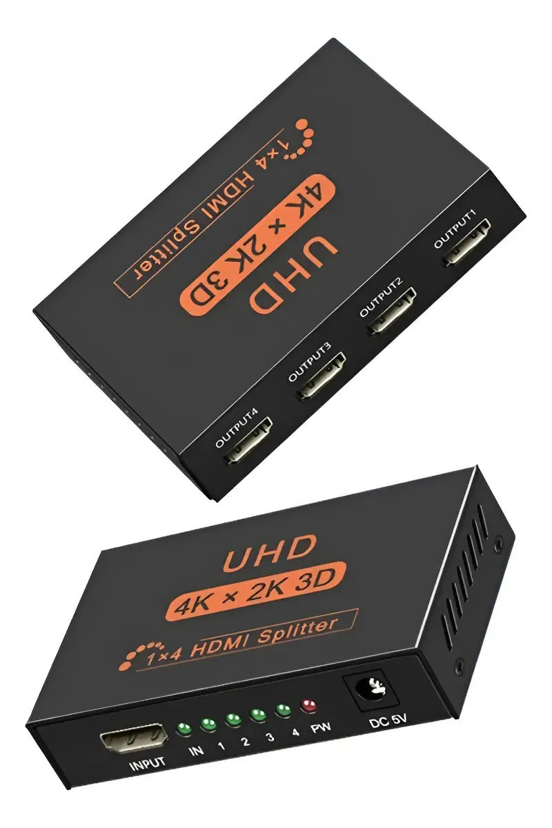 Splitter Hdmi Divisor Adaptador 1x4 1080p 4k 3d 4 Salidas