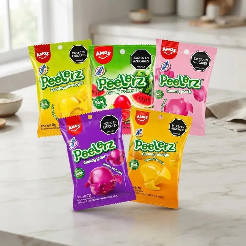 Gomitas Peelerz Sabores Surtidos X 50 Paquetes X 35gr C/u