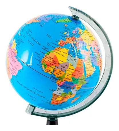 Globo Terráqueo de Mesa Mapa Mundi Base Plástica