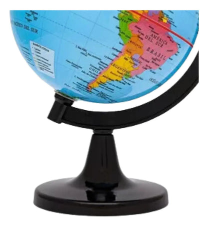 Globo Terráqueo de Mesa Mapa Mundi Base Plástica