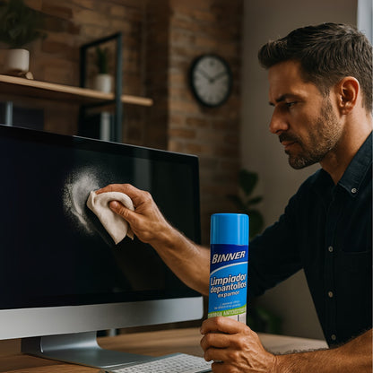 Limpiador De Pantallas Binner Lcd Y Plasmas En Espuma 240ml
