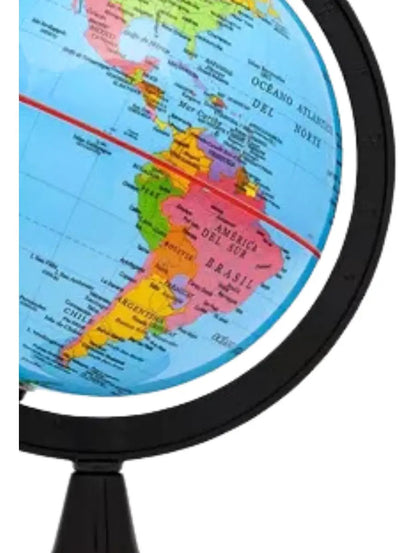 Globo Terráqueo de Mesa Mapa Mundi Base Plástica
