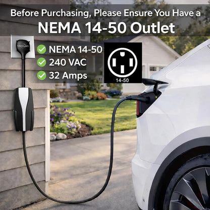 Adaptador Para Tesla Nema 14-50 32a 240v Gen 2 Y Gen 3