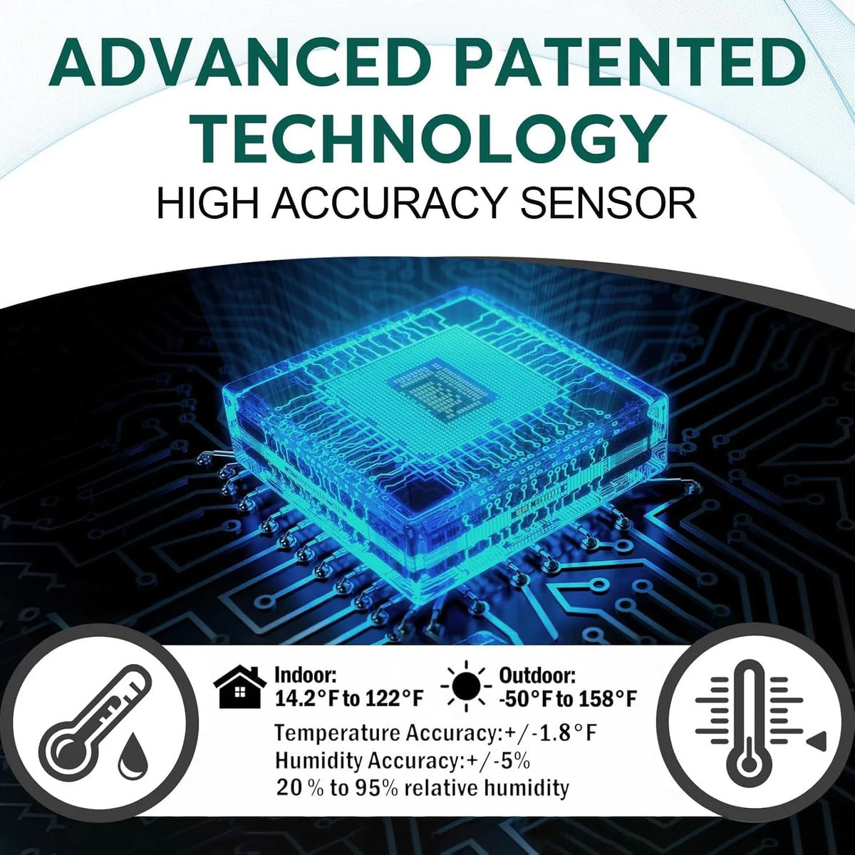 Termohigrómetro Digital Obet Multisensorial 4 Sensores