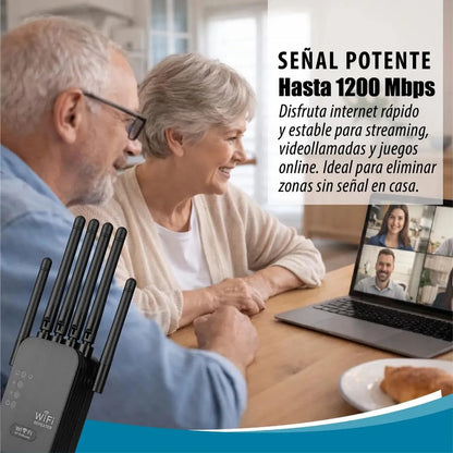 Amplificador De Señal Wifi De 6 Antenas Rompemuros
