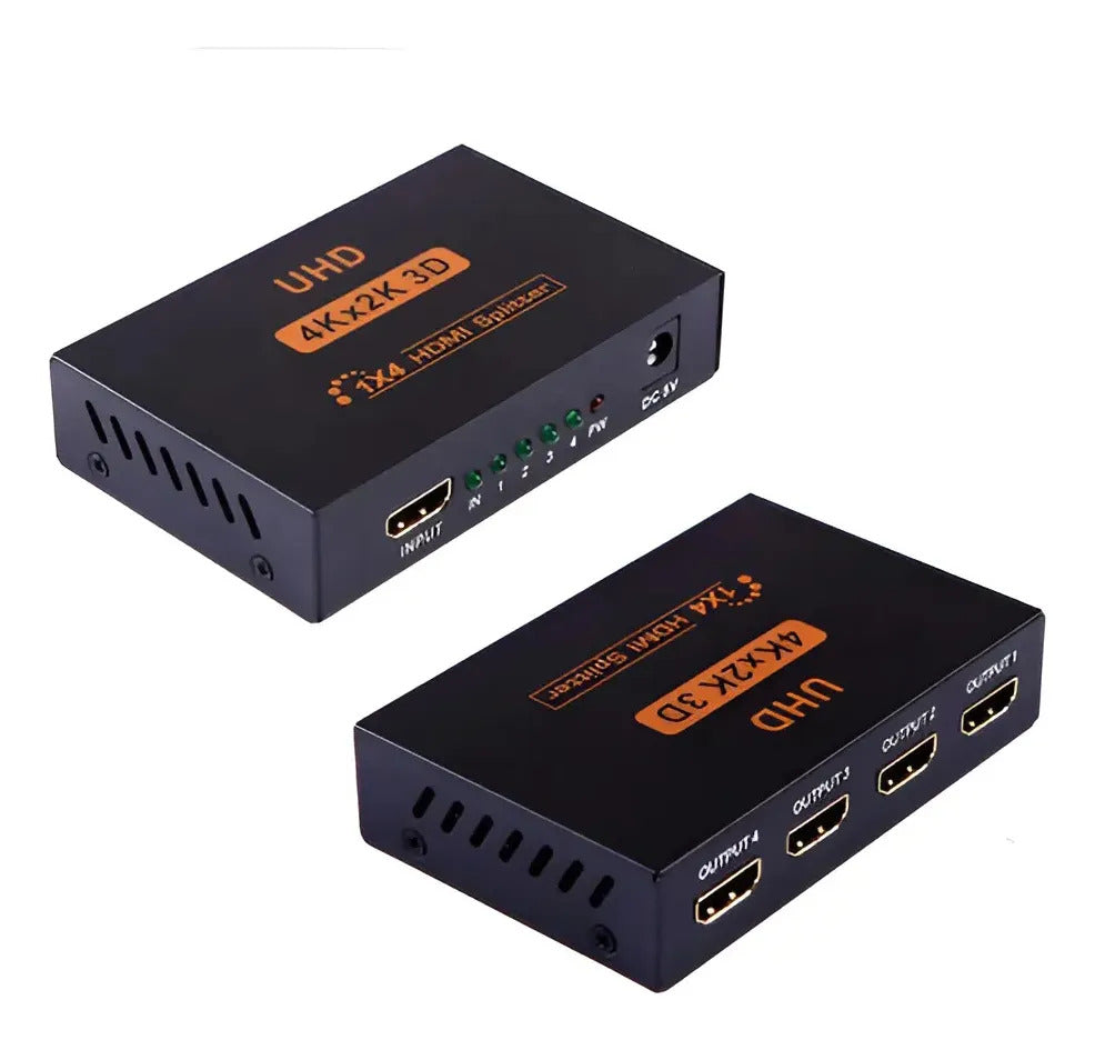 Splitter Hdmi Divisor Adaptador 1x4 1080p 4k 3d 4 Salidas