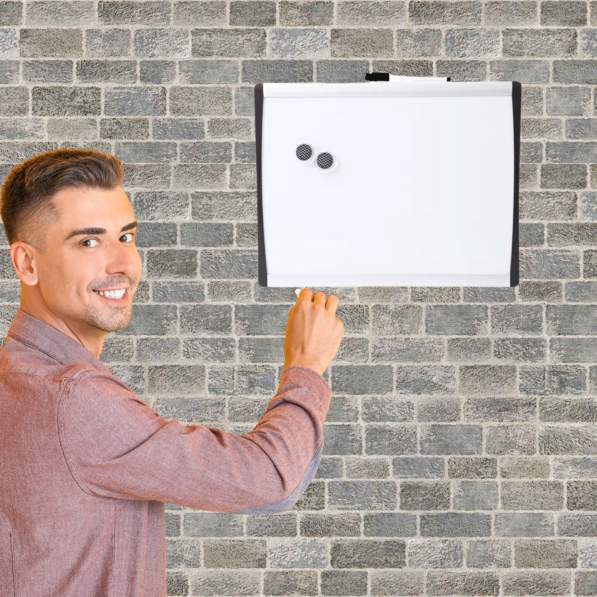 Tablero Mini Acrilico Borrable Pared Con Colgador Magnético