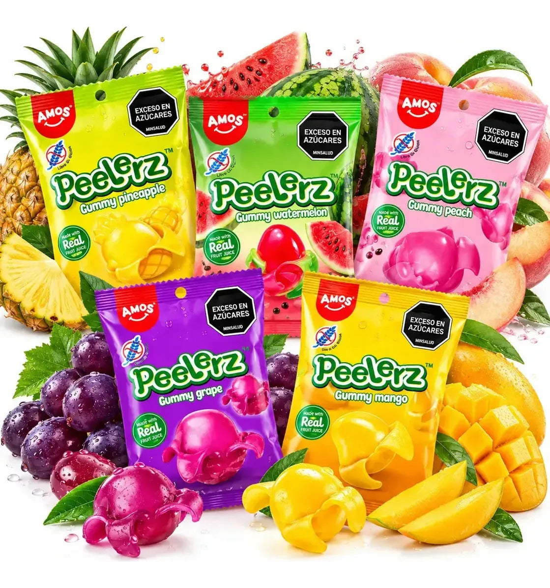 Gomitas Peelerz Sabores Surtidos X 50 Paquetes X 35gr C/u