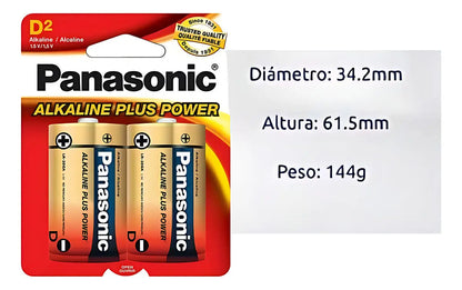 Bateria Pila Alcalina Tipo D Grande X 2 Calentador Gas