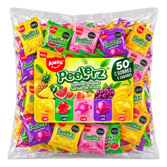 Gomitas Peelerz Sabores Surtidos X 50 Paquetes X 35gr C/u