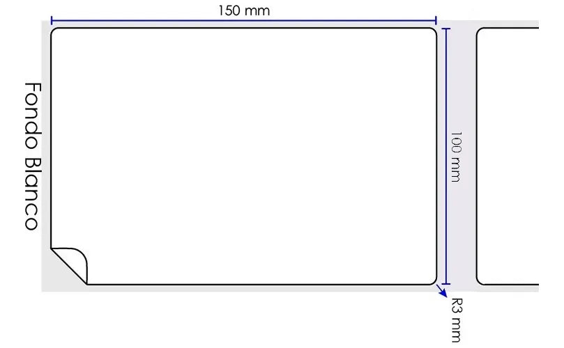 Rollo Etiquetas Adhesivas 100x150mm x500 Ideal para Envíos
