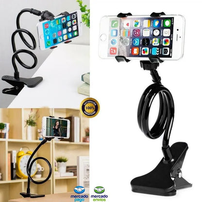Soporte Ajustable Flexible Para Teléfono Movil Con Gancho